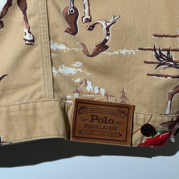 Ralph Lauren Beige Western cowboy Print Jacket - Picture 7 of 13